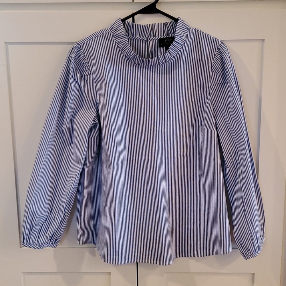 J. Crew long sleeve button down striped shirt